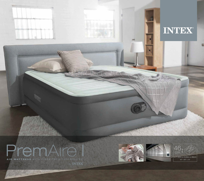 Load image into Gallery viewer, Queen Premaire I Elevated Airbed With Fiber-Tech &amp; Built In Pump
