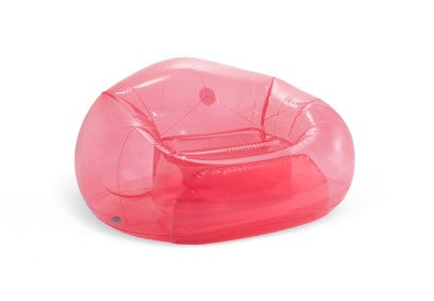 Load image into Gallery viewer, Intex Transparent Pink Beanless Bag Chair
