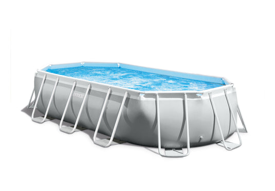 Intex 5.03m x 2.74m x 1.22m Prism Frame Oval Pool Set