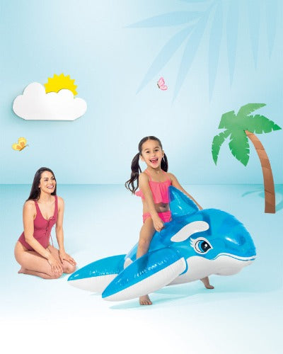 Lil' Whale Ride-On Inflatable Pool Float