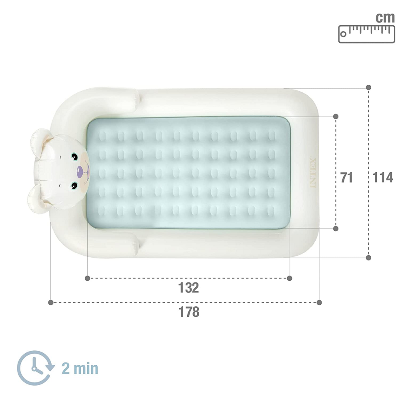 Intex kidz travel sales bed with hand pump
