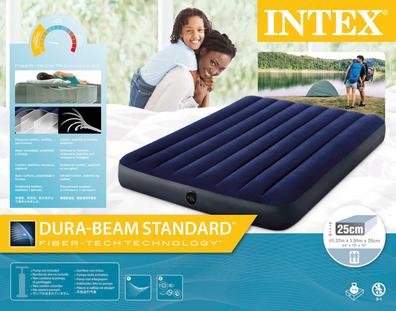 Load image into Gallery viewer, Intex Full Dura-Beam Classic Downy Airbed
