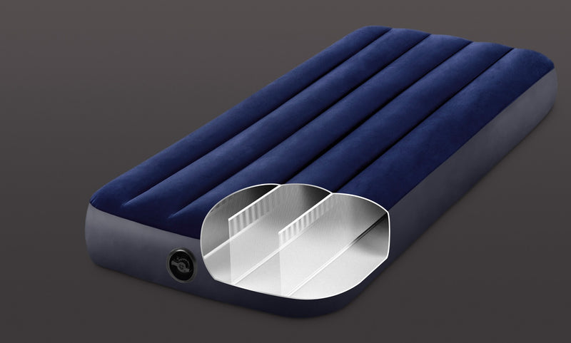 Load image into Gallery viewer, Intex Junior Twin Classic Downy Airbed - Blue
