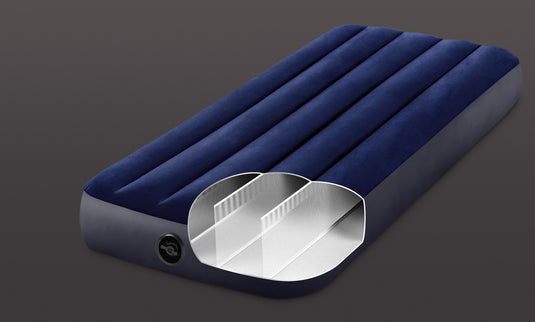 Intex Junior Twin Classic Downy Airbed - Blue