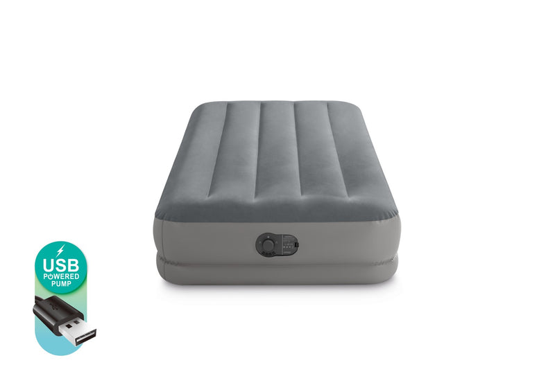 Load image into Gallery viewer, Dura-Beam Standard Prestige Air Mattress 30cmTwin w/ Built-In USB Electric Pump

