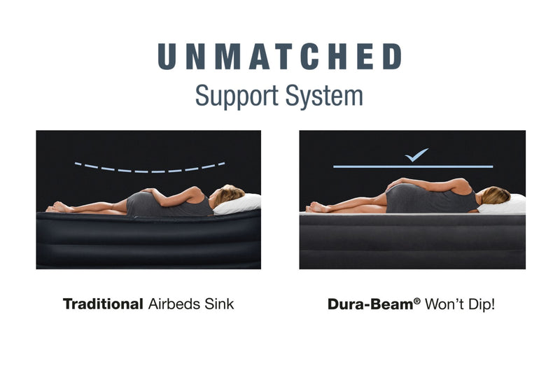 Load image into Gallery viewer, Intex Dura-Beam Deluxe Ultra Plush Headboard 46cm High Queen Airbed with Built-In Pump
