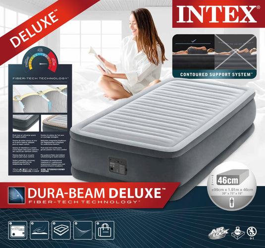 Twin Comfort-Plush Airbed With Fiber-Tech