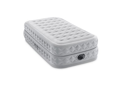 Twin Supreme Air-Flow Airbed With Fiber-Tech & Built In Pump