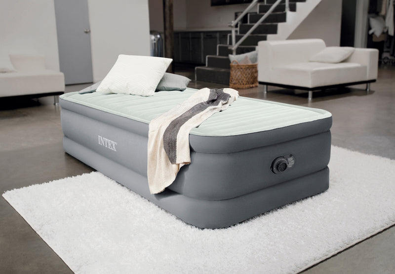 Load image into Gallery viewer, Twin Premaire I Elevated Airbed With Fiber-Tech &amp; Built In Pump
