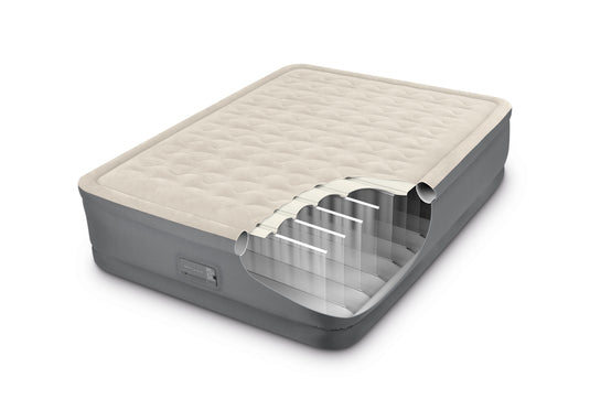 Queen Premaire II Elevated Airbed With Fiber-Tech & Built In Digital Pump