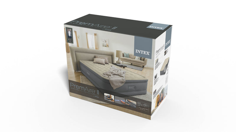 Load image into Gallery viewer, Intex Dura-Beam Premaire II Queen Elevated Airbed With Built-In Pump
