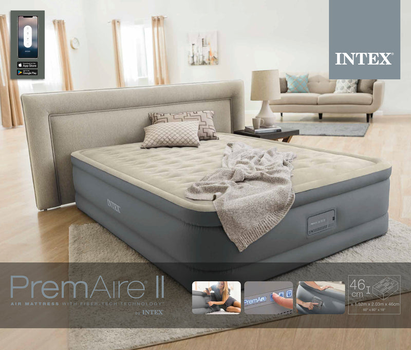 Load image into Gallery viewer, Intex Dura-Beam Premaire II Queen Elevated Airbed With Built-In Pump
