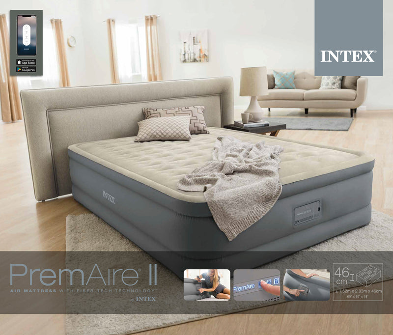 Load image into Gallery viewer, Queen Premaire II Elevated Airbed With Fiber-Tech &amp; Built In Digital Pump
