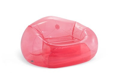 Intex Transparent Pink Beanless Bag Chair