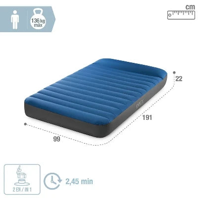 Intex Twin Durabeam Airbed with Fastfill USB Pump