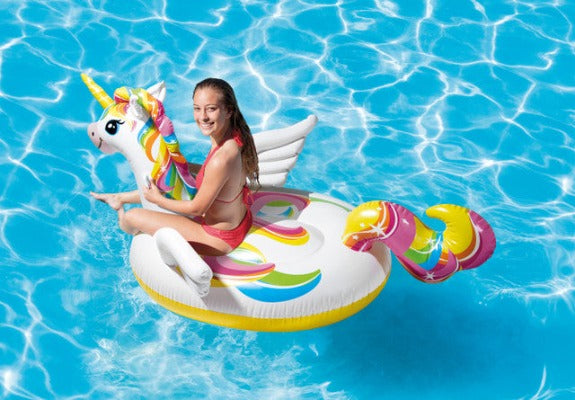 Load image into Gallery viewer, Unicorn Ride-On Inflatable Pool Float

