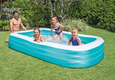Swim Center Inflatable Family Pool - Aqua Blue