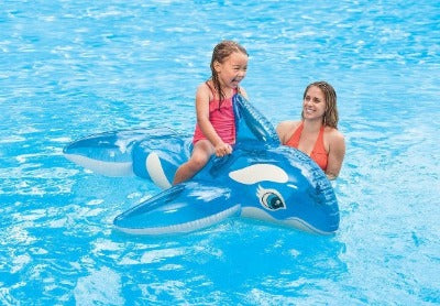 Load image into Gallery viewer, Lil&#39; Whale Ride-On Inflatable Pool Float
