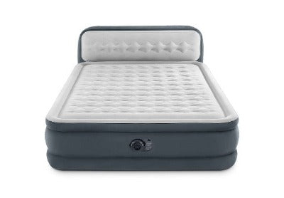 Load image into Gallery viewer, Intex Dura-Beam Deluxe Ultra Plush Headboard 46cm High Queen Airbed with Built-In Pump
